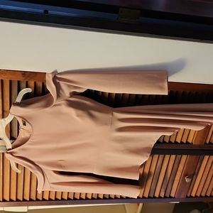 Long sleeved shirt,high low, color rose, size small, BCBGMAXAZRIA,good condition